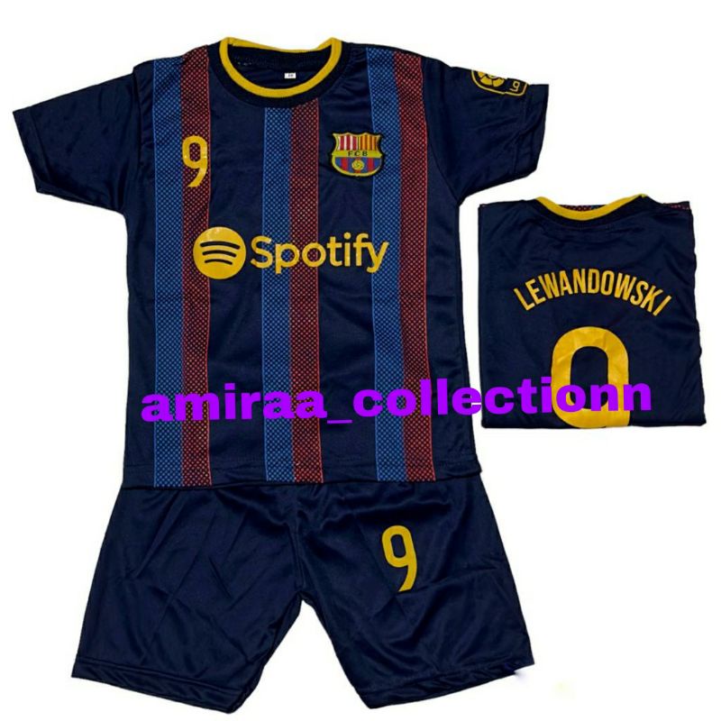 SETELAN BAJU BOLA  ANAK BARCA TERBARU  BAJU BOLA ANAK LAKI LAKI TERMURAH