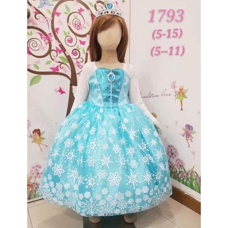 DRESS FROZEN ELSA KOSTUM FROZEN ELSA .