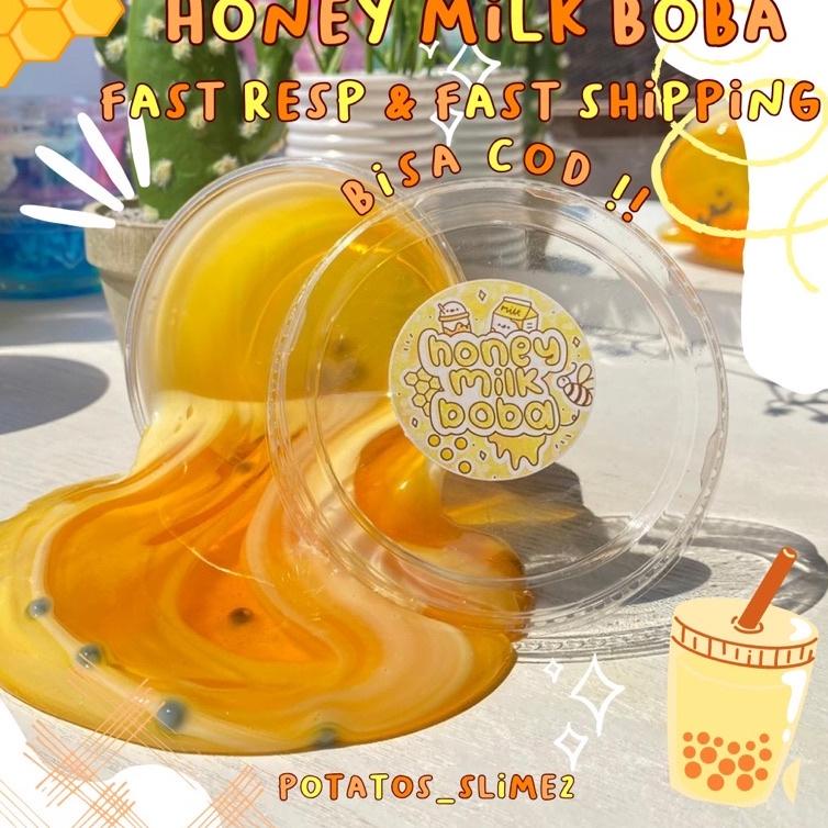 {PAT.9Fe23ғ} Honey Milk Boba 200ml | New Packaging Potatos_Slime2