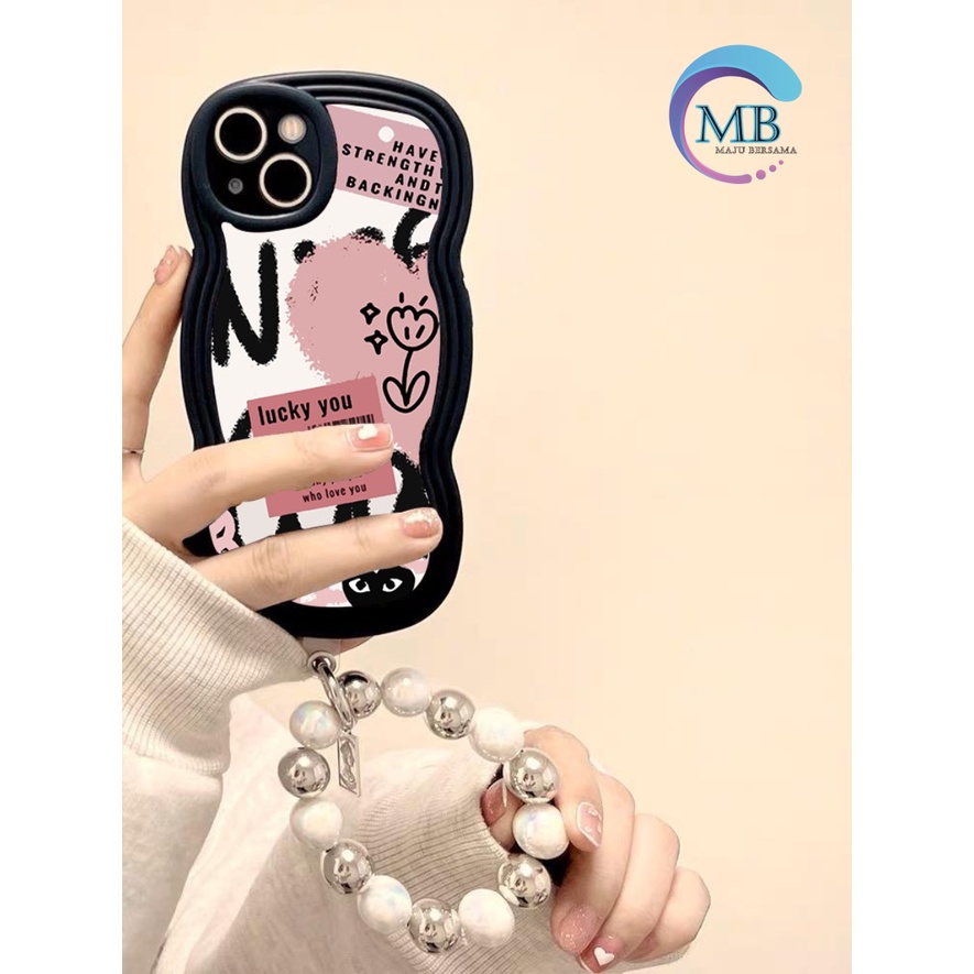 GC18 SOFTCASE MOTIF GRAVITI HATI GELANG SILVER MANIK MANIK FOR IPHONE 6 6+ 7 8 7+ 8+ X XS XR XS MAX 11 12 13 14 PRO MAX MB4419