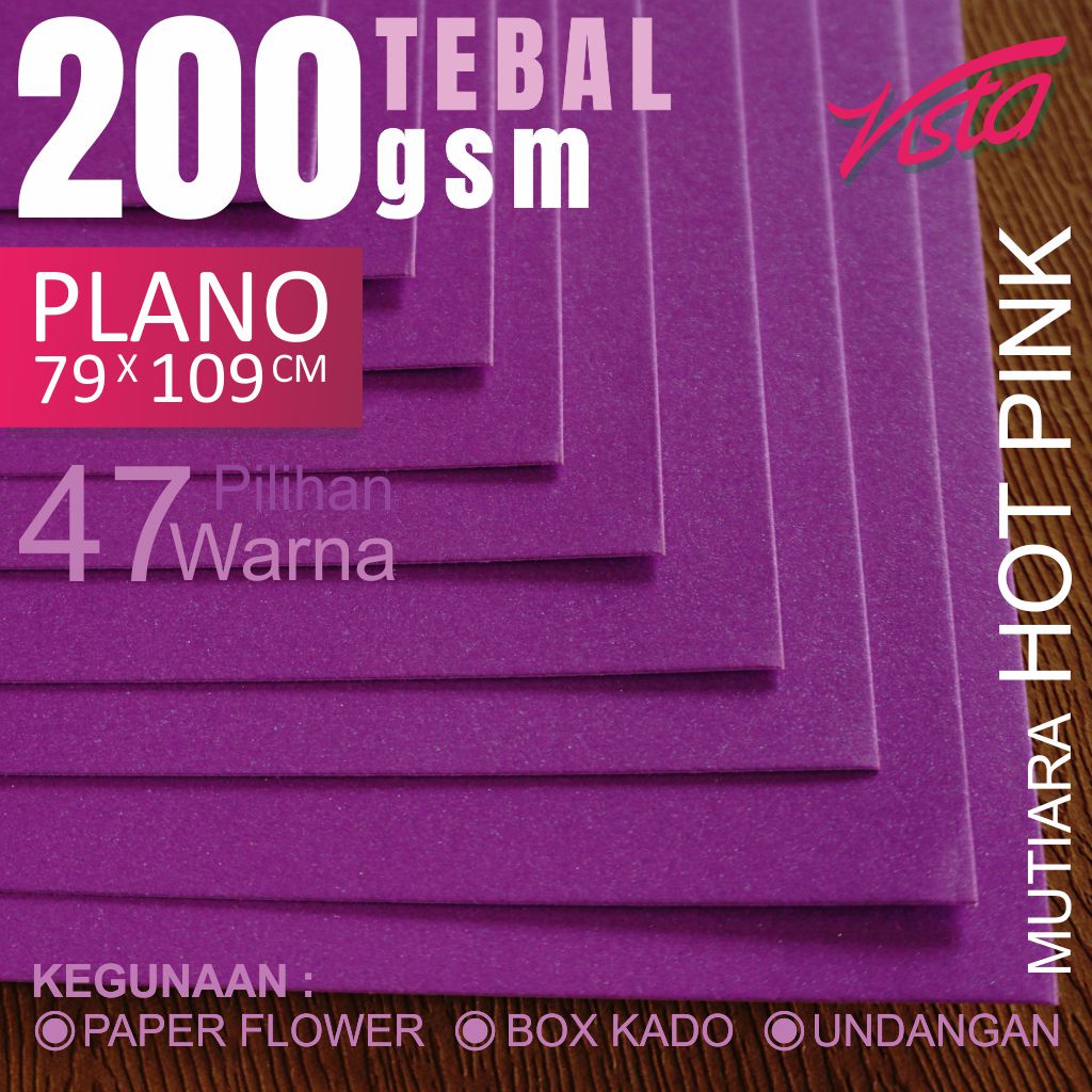 Kertas jasmine plano hot pink undangan backdrop paper flower bunga lora flamingo kerajinan