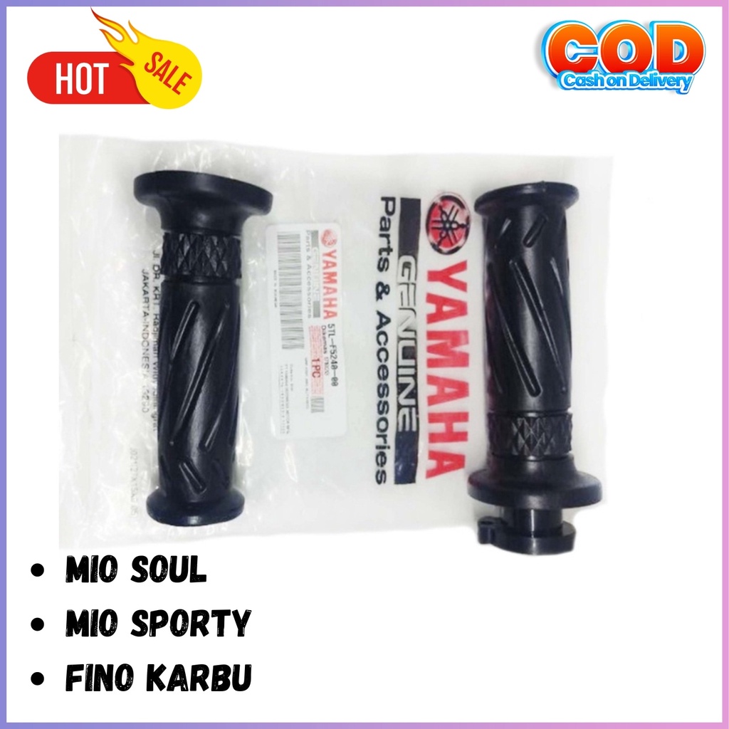HANDGRIP KARET STANG PEGANGAN MOTOR MIO SMILE FINO KARBU MIO SOUL KARBU MIO SPORTY / HANDGRIP HANDPA