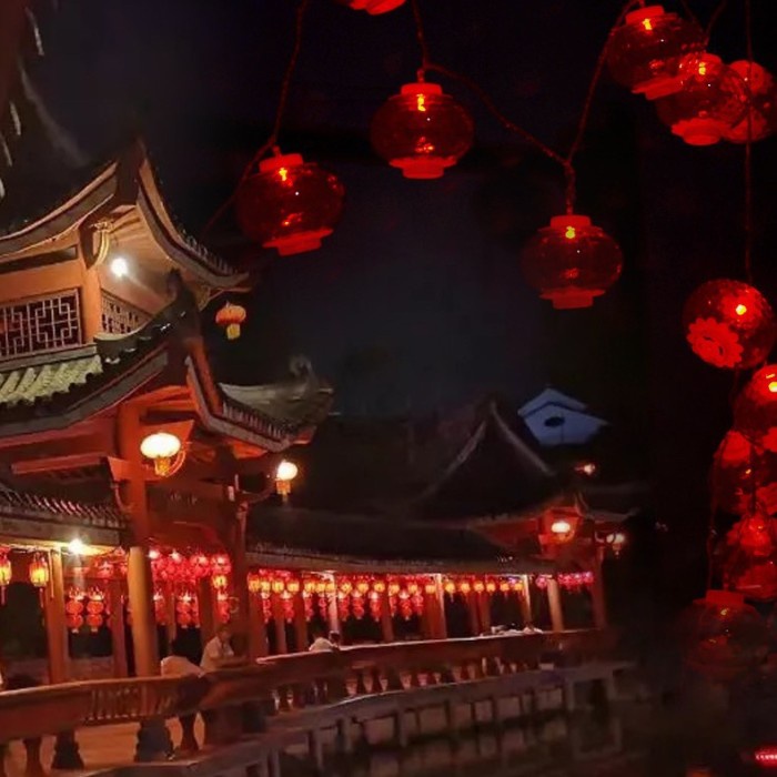 Lampion Lampu Led String Hiasan Lampu Imlek / Ornamen Imlek / Lampion Imlek