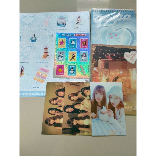 [READY STOCK] SHARING SG23 SEASONS GREETINGS 2023 AESPA DESK CALENDAR KARINA WINTER NINGNING GISELLE