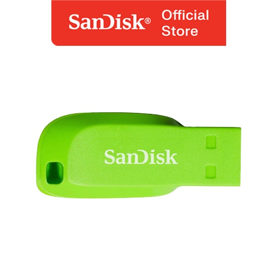 SanDisk CZ50 Cruzer Blade 16GB USB 2.0 Green / Hijau - Flashdisk / Flash Drive