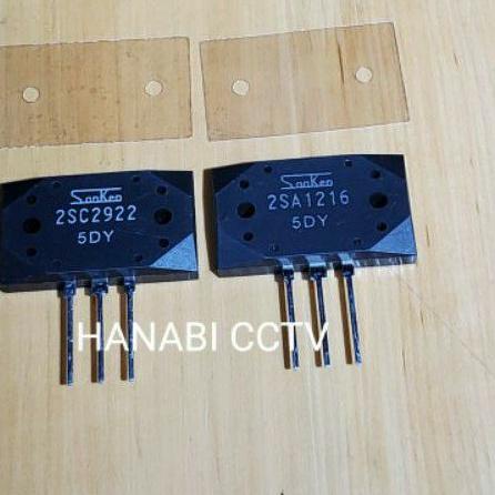 ℮ Transistor 2SA1216 2SC2922 5DY  SA1216 SC2922 SANKEN JAPAN ORIGINAL ➬