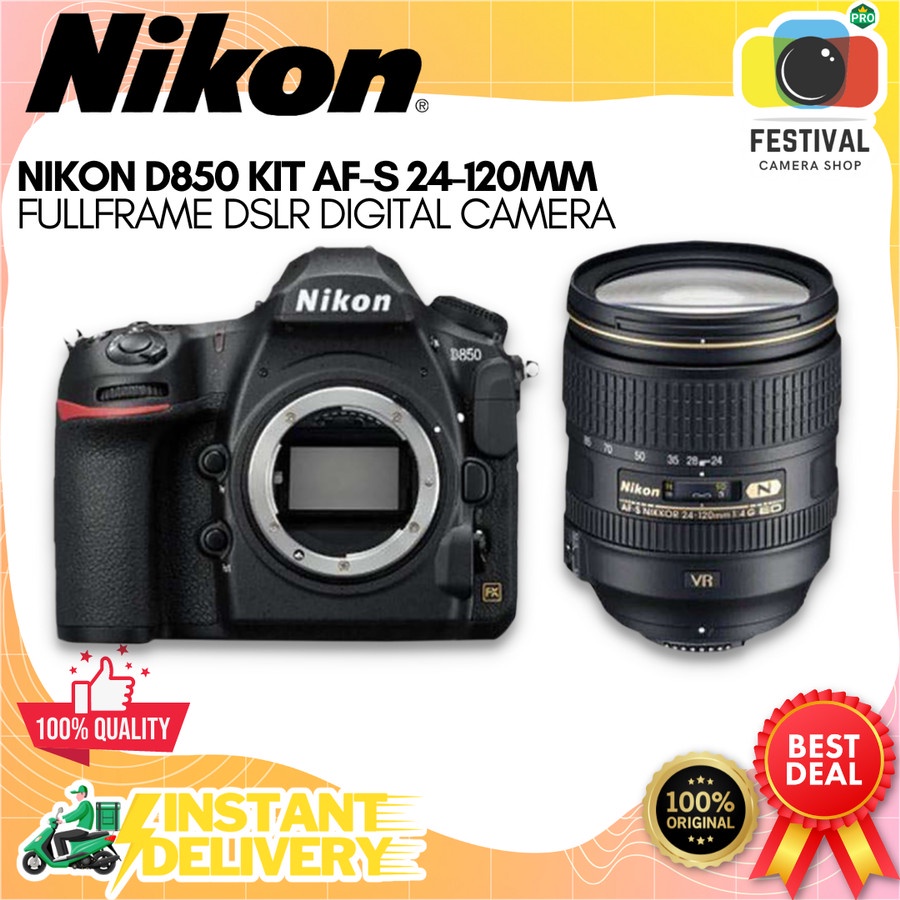 Nikon D850 Kit AF-S 24-120mm F/4 G ED VR Kamera DSLR