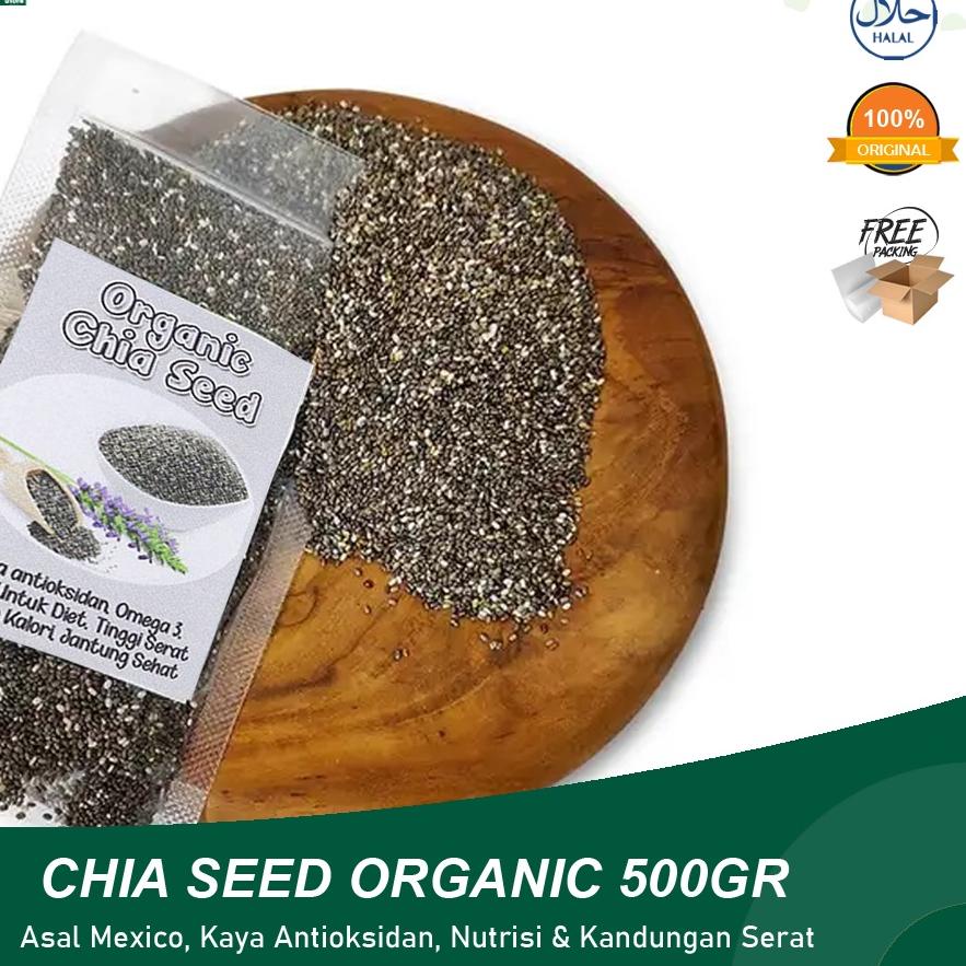 

ⅎ Black Chia Seed Organic 500gr dari Mexico Kaya Omega 3, Antioksidan, Lebih Kaya Dari Almond Salmon ➧