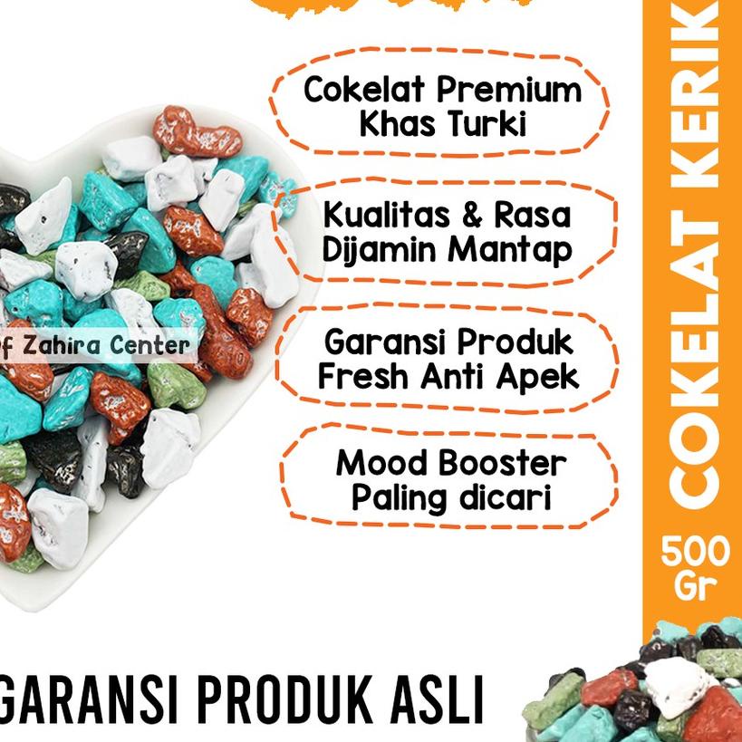 

♥ Cokelat Kerikil Premium 500Gr Khas Arab Mood Booster Semangat Hidup Kado Souvenir Pernikahan Bahaga ☻