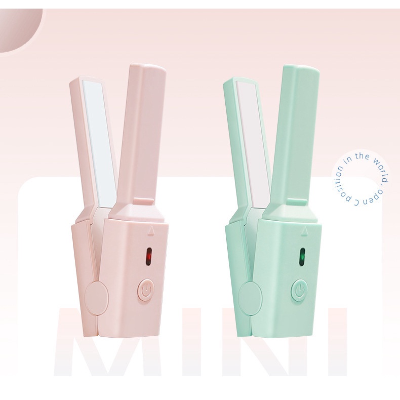 ELFYDO CATOKAN MINI USB Catok Rambut Pengecasan USB Travel Friendly
