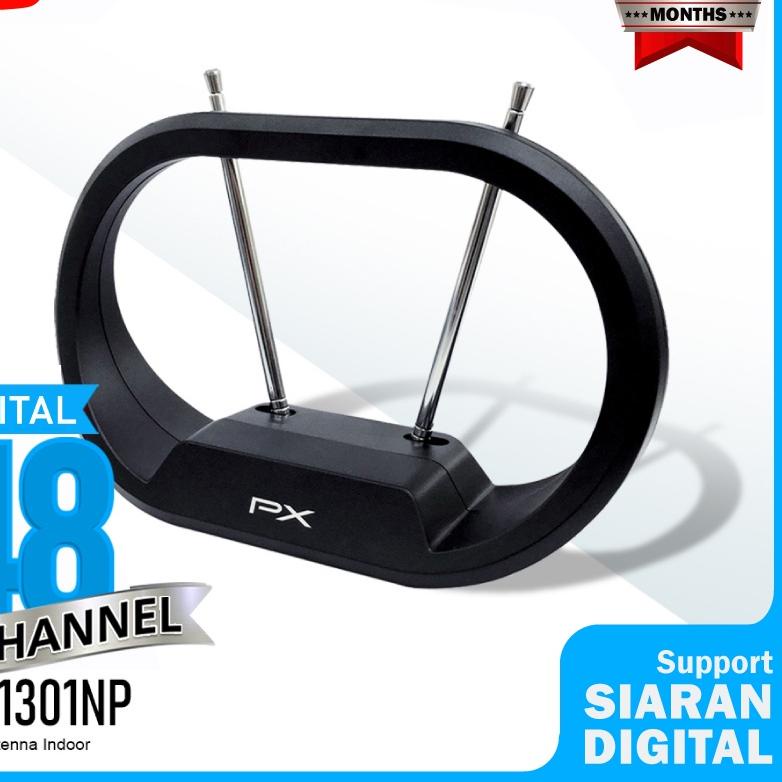 ♔ Antena TV Indoor Digital dan Analog PX DA-1301NP ➮
