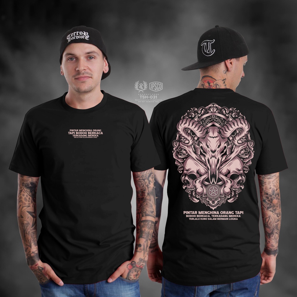 KAOS SATANIC PINTER MENGHINA ORANG LAIN BAJU DISTRO KAOS PAKAIAN PRIA