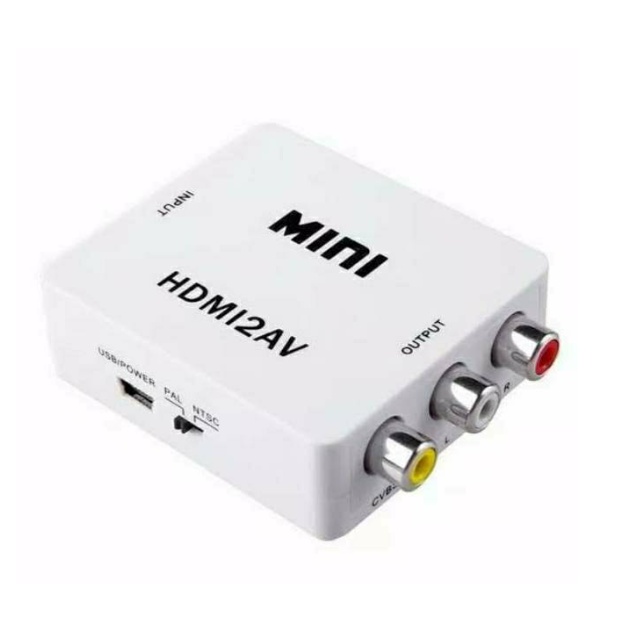 CONVERTER HDMI TO AV RCA ORIGINAL FULL HD 1080P/ KONEKTOR HDMI TO TV TABUNG/ KABEL HDMI TO RCA AV Mini