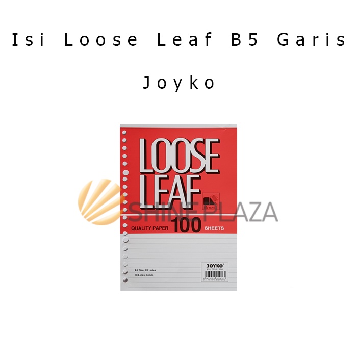 

Isi Loose Leaf Garis B5 Joyko - Refill Binder Ruled Paper B5 Joyko