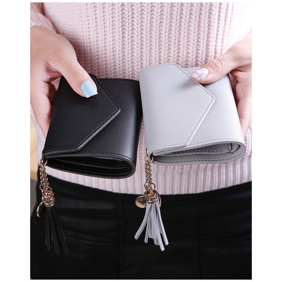 FYGALERY FYDP018 Dompet Lipat Petak Wanita Woman Purse Wallet Polos Mini Murah