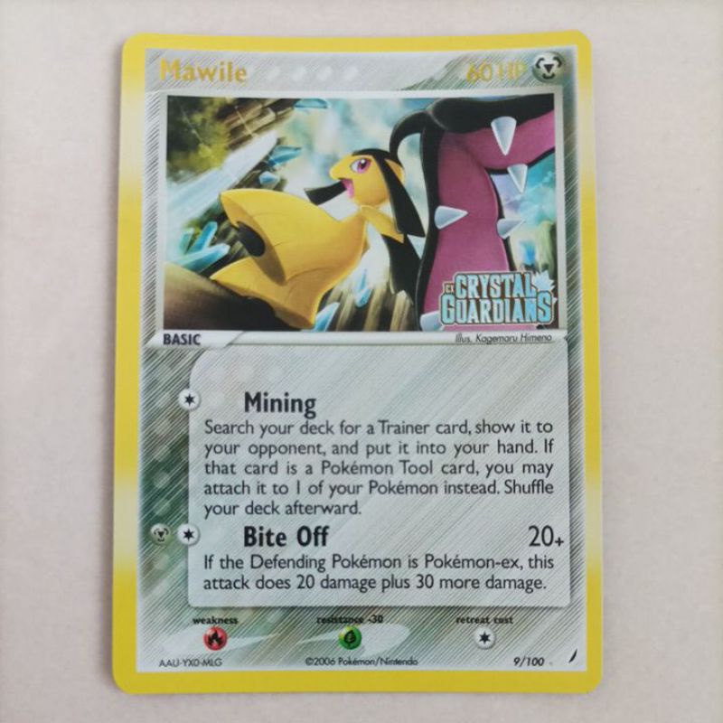 POKEMON MAWILE CRYSTAL GUARDIANS REVERSE FOIL
