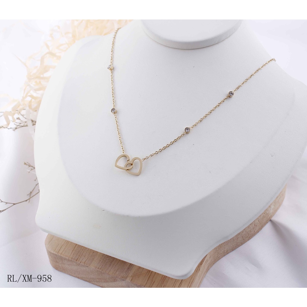 Kalung Titanium Anti Karat Perhiasan Fashion 958/939/183