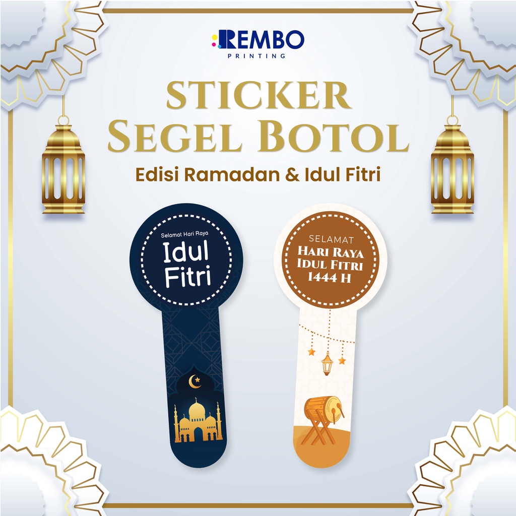 Stiker Segel Botol Edisi Ramadhan Bulan Puasa Lebaran Hari Raya Idul Fitri Sticker Segel Makanan Kemasan Minuman Botol Ramadan