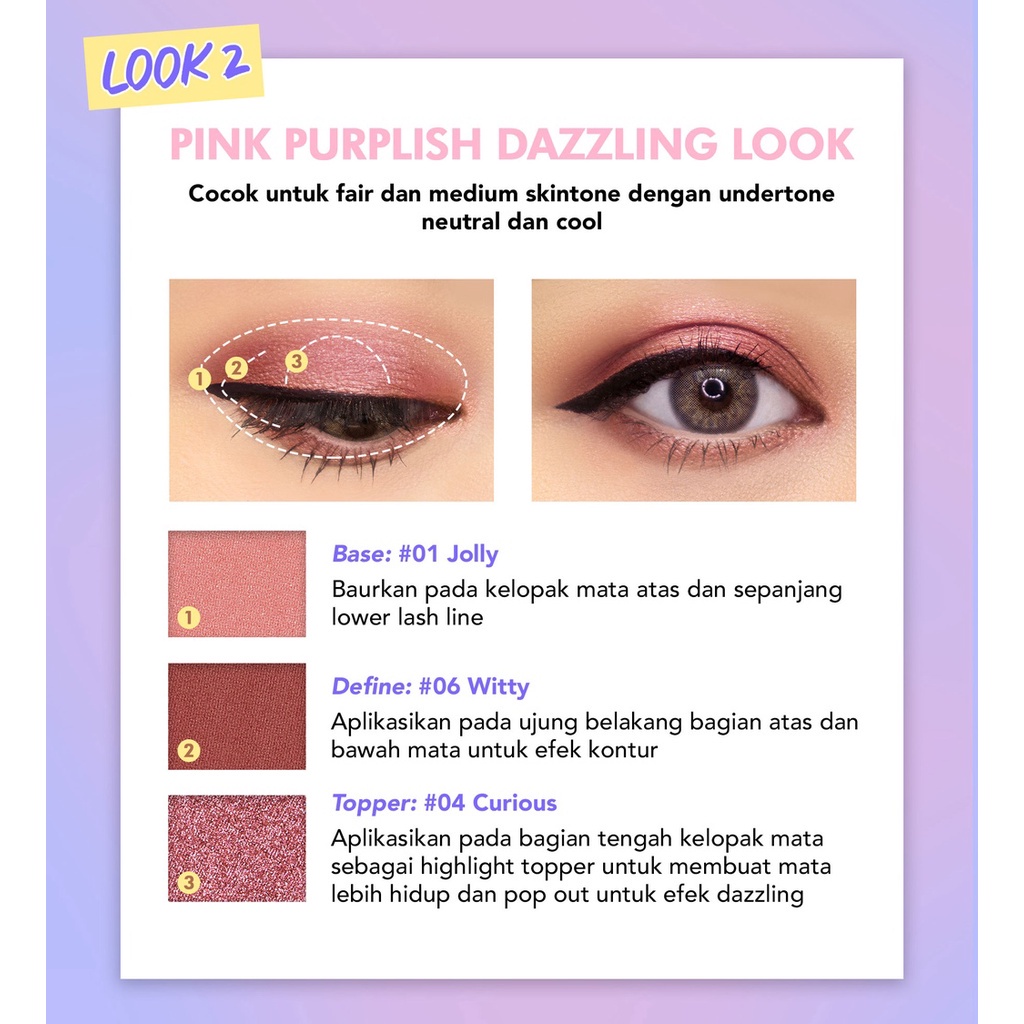 READY Dazzle Me POV Eyeshadow | Long Lasting Pigmented Matte Eye Makeup 6 Colors Murah Glitter Eyeshadow {BPOM}