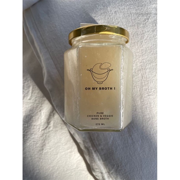 

OhMyBroth! - Pure Chicken and Vegetables Bone Broth WITHOUT seasonings