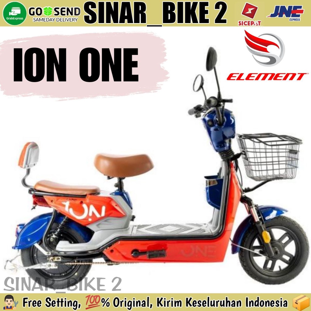 Sepeda Listrik ION ONE By ELEMENT Electric 500 Watt E Bike