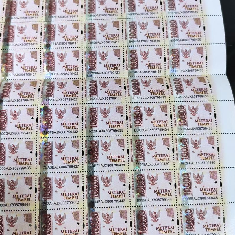 

Semuanya baru Materai 10000 Rupiah Asli Pos Indonesia