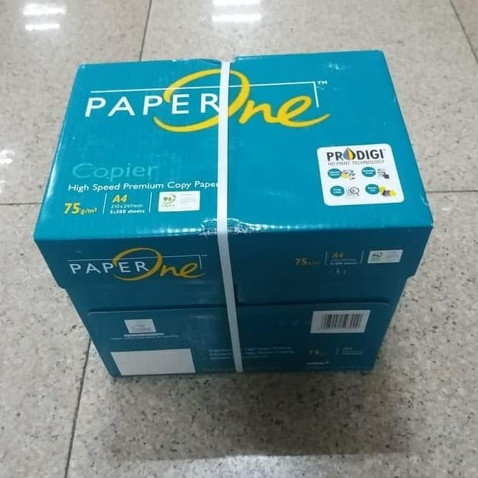 

Kertas A4 70Gr Paperone 1 Dus (5 Rim) / Kertas HVS A4 70Gr Paperone