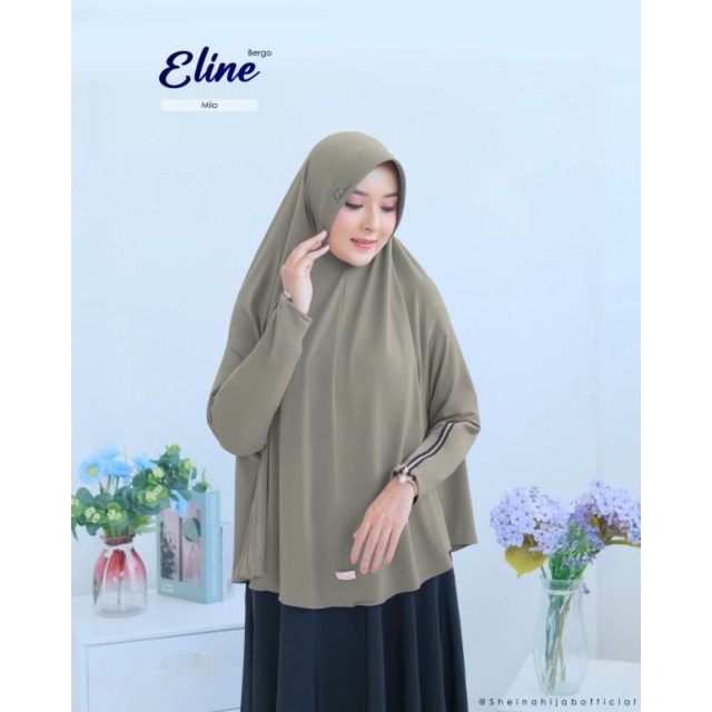 Bergo harian jersey adem berlengan multifungsi Elaine bergo by Sheina hijab