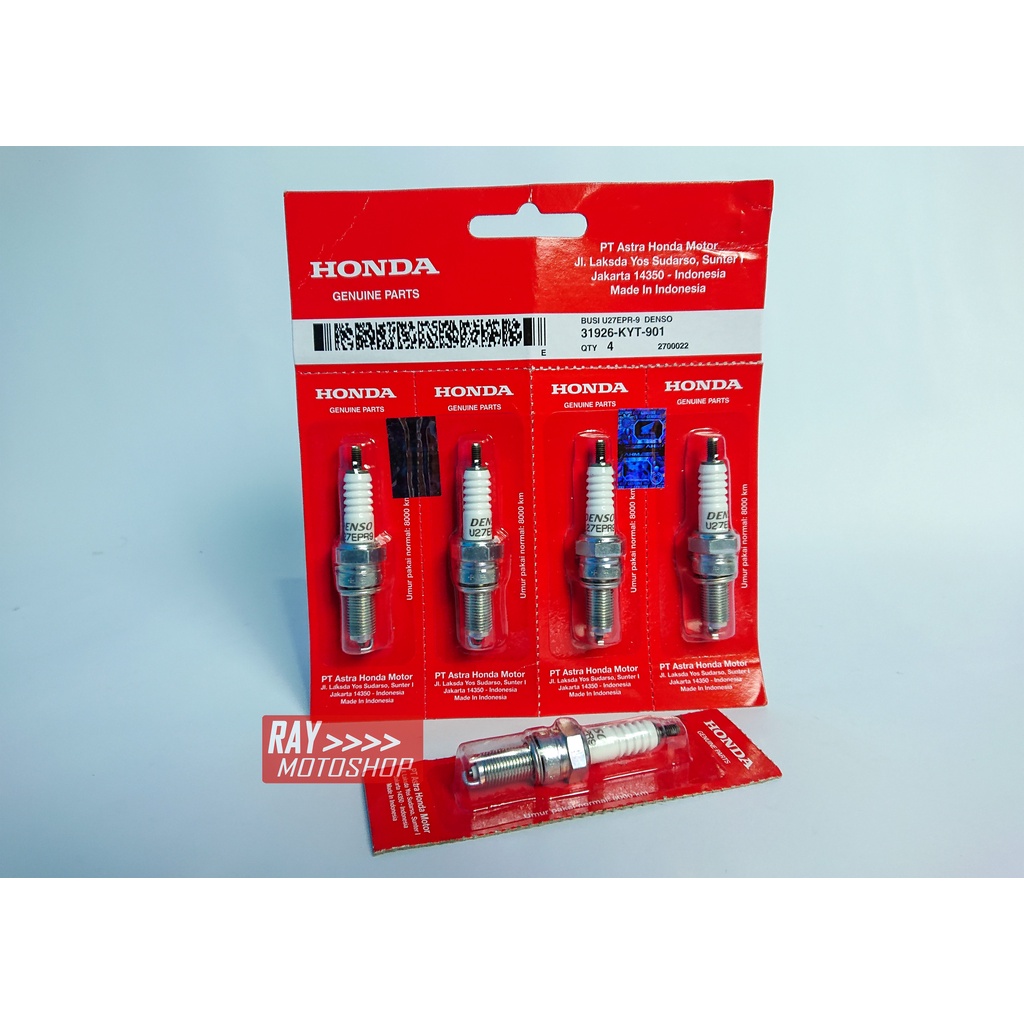 busi motor matic denso panjang original ahm