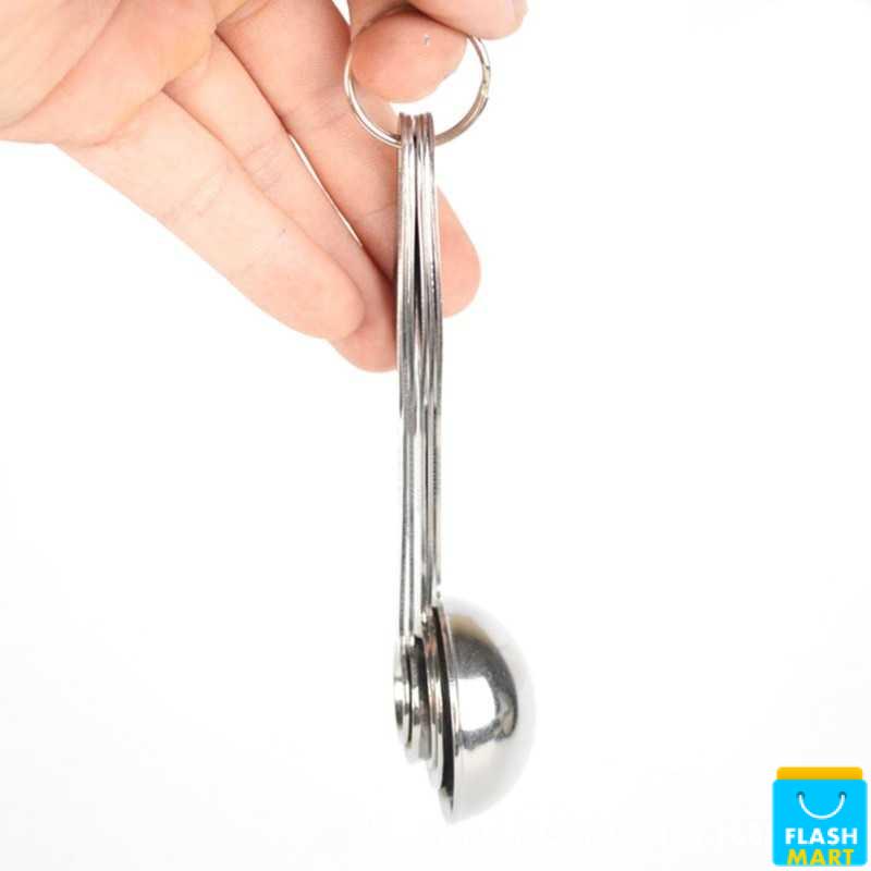 Flashmart Sendok Takar Cup Stainless Steel Measuring Spoon 5 PCS - S300