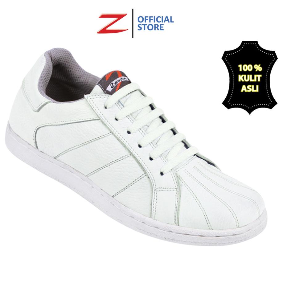 ➼ Zeintin - Sepatu Sneakers Pria Sepatu Putih | White Sneakers | Bahan Kulit ZEINTIN RE ☟