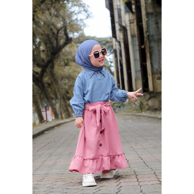 3-6TH MARIA SKIRT ANAK ROK 7/8  ROK ANAK PEREMPUAN