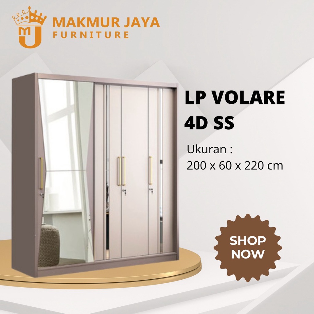LEMARI PAKAIAN LP VOLARE 4D SS SIANTANO
