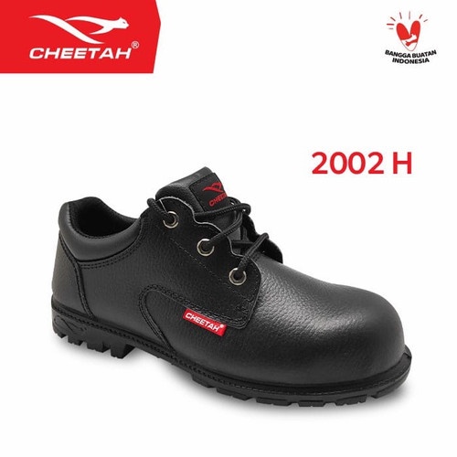 Sepatu Safety Proyek Cheetah 2002H / Safety Shoes Cheetah 2002 Hitam Original