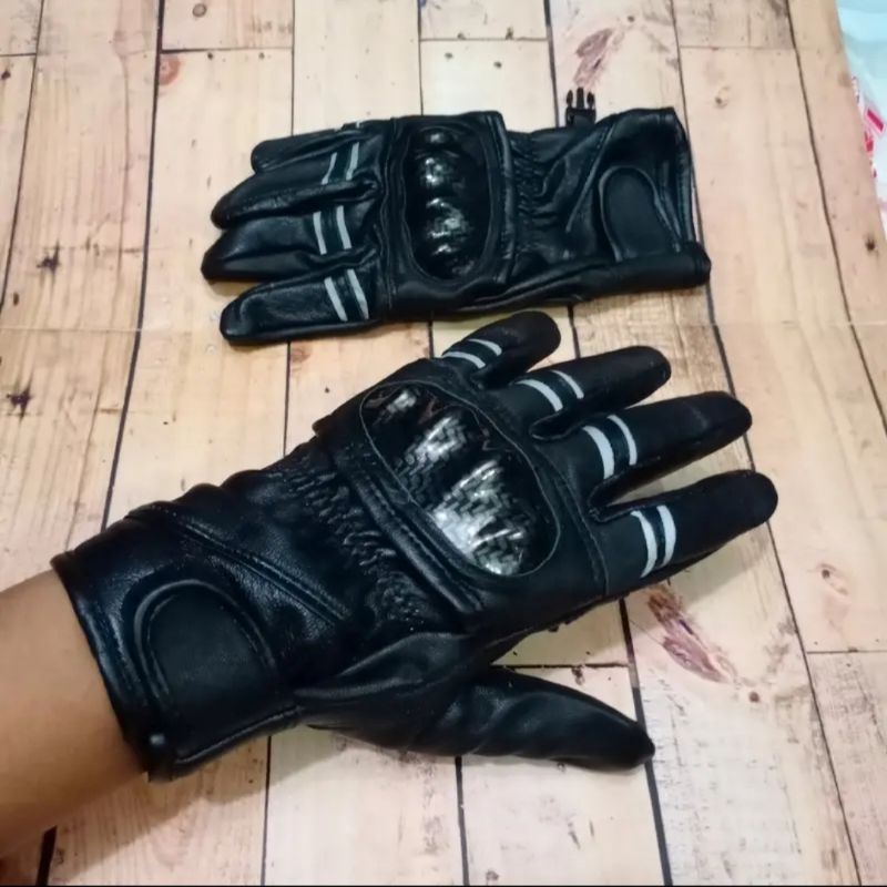 Sarung tangan motor kulit - sarung tangan batok - sarung tangan kulit - sarung tangan keren - sarung