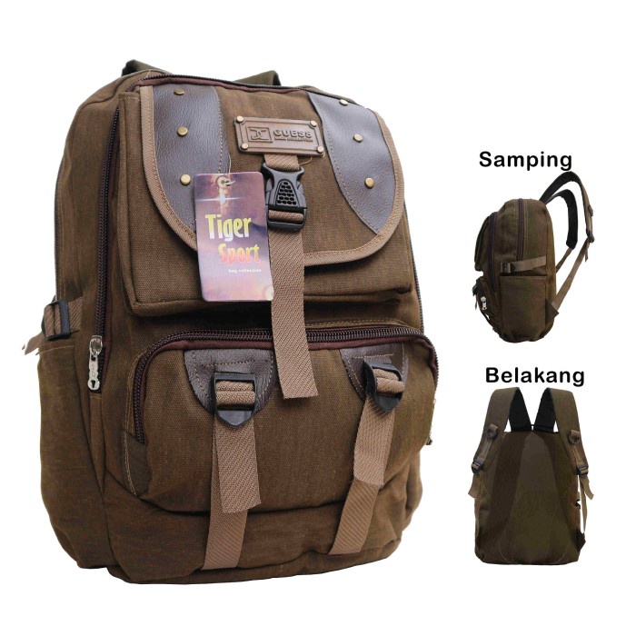 Tas Ransel Pria Tas Ransel Gendong Punggung Pria Wanita Distro Kanvas Kuat Murah Awet(R6I2) tas pung