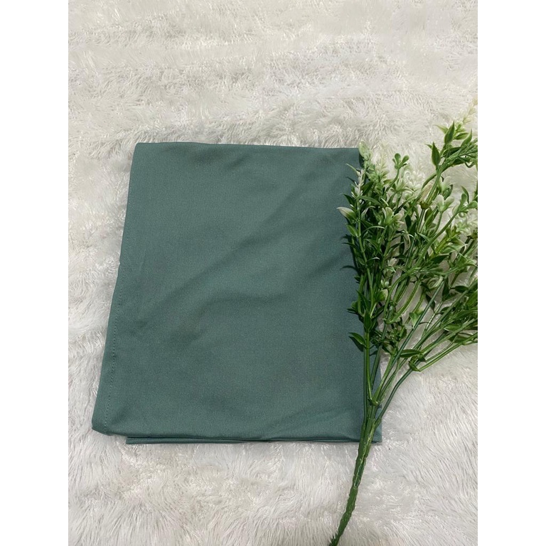 Hijab Instan jersey segitiga|| Jilbab segitiga jersey instan-hijau wardah