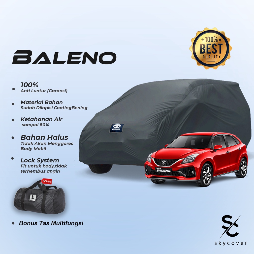 Cover Mobil Suzuki Baleno 2022 Sarung Selimut Mobil Baleno 2023