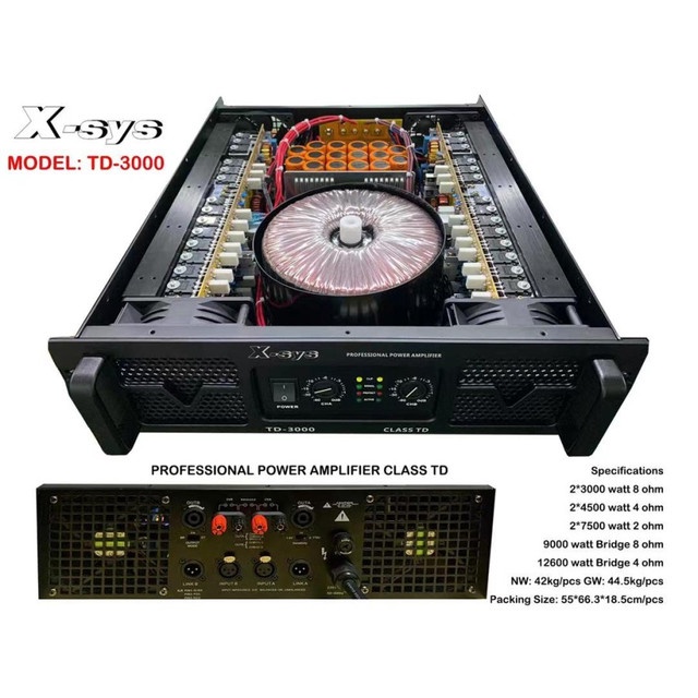 Power Amplifier XSYS TD3000 / TD-3000 Class TD Original