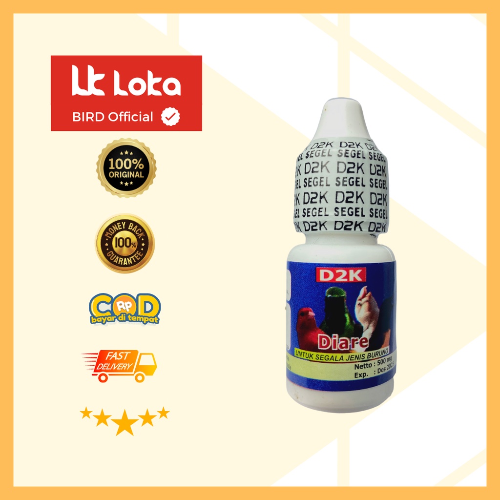 D2K Diare Obat Burung Diare Berak Kapur Mencret Pencernaan Terganggu
