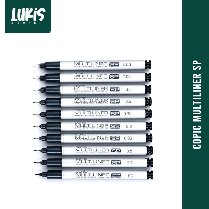 

Terlaris Copic Multiliner Sp Pens Grade - Satuan
