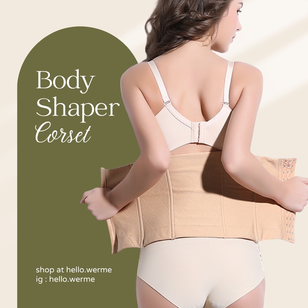 WERME - BODY SHAPER CORSET / KORSET PELANGSING PASCA MELAHIRKAN