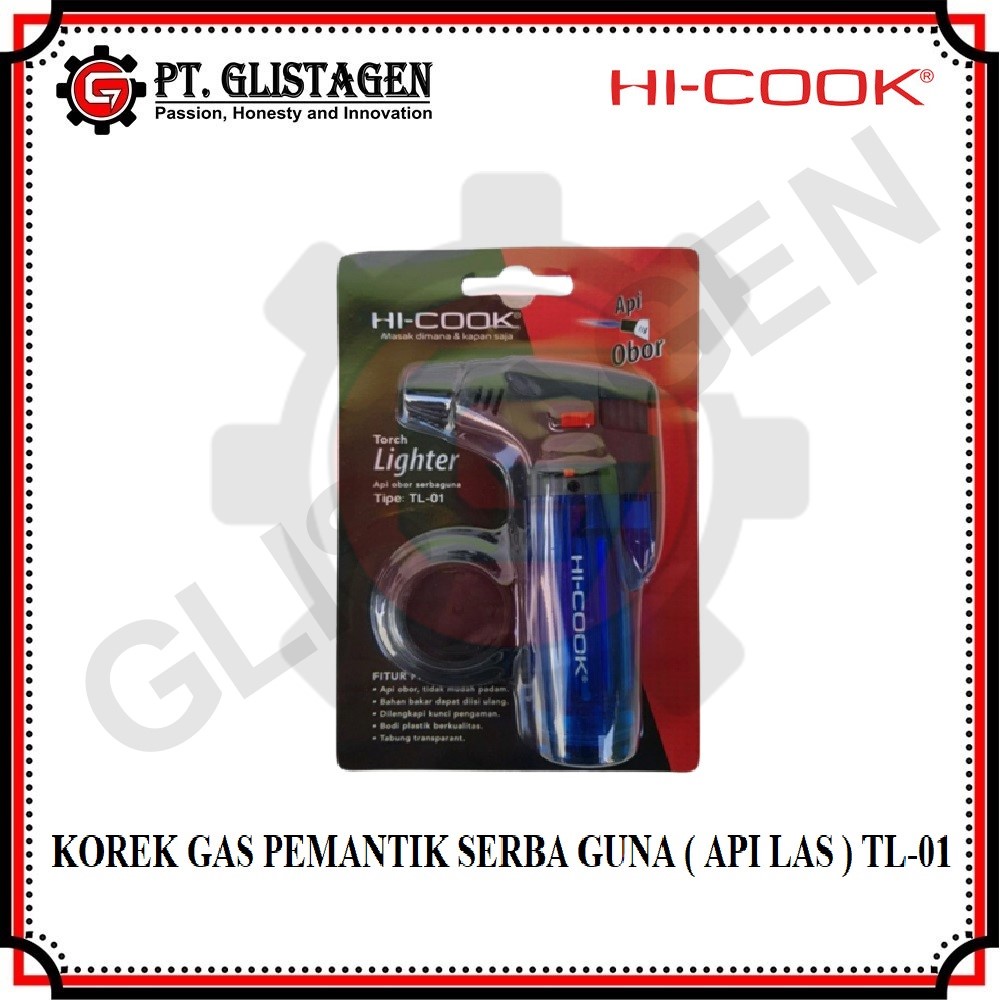 Hi-Cook TL-01 Pemantik Obor/Torch Lighter/Gas Lighter/Korek Gas Las