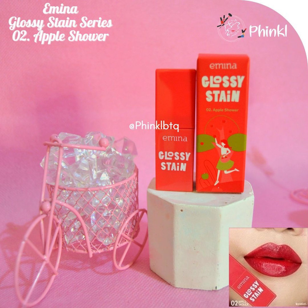 `ღ´ PHINKL `ღ´ ╰☆☆ 𝔢мιℕά ☆☆╮ emina beauty kosmetik glossy stain liptint lip tint ombre lipstick wattery