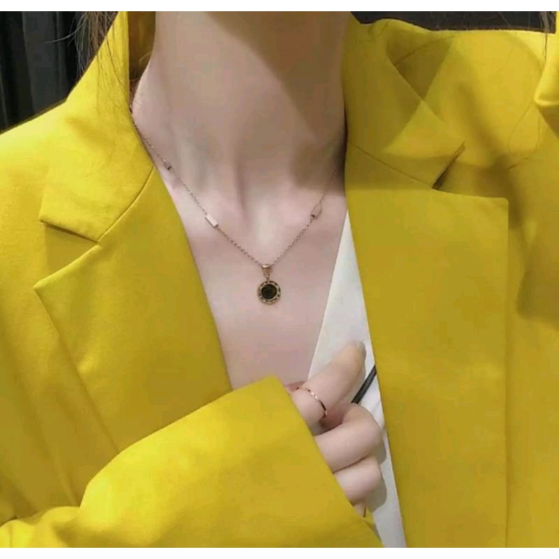 Kalung TITANIUM  Wanita Style Korean rose gold 735