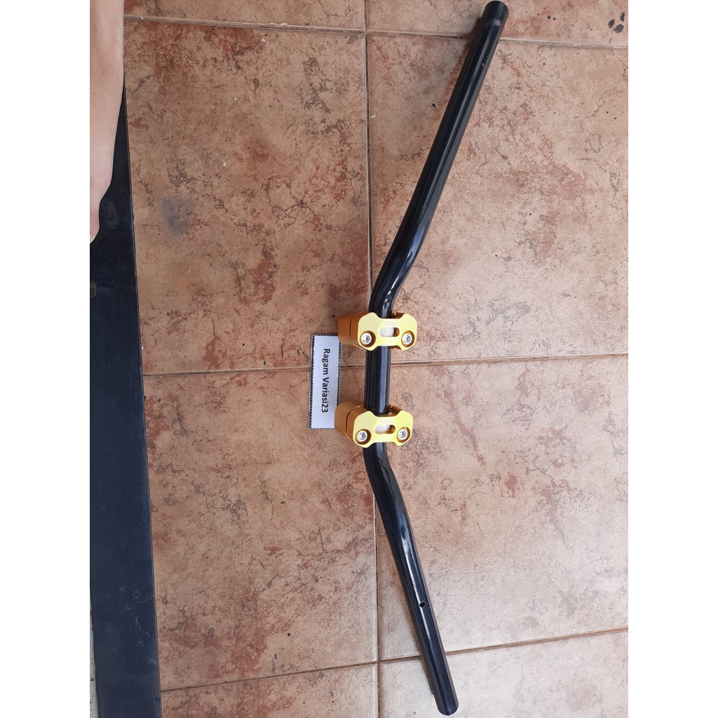 Stang Rzr Sonic dan Satria Fu plus Dudukan Stang Sonic Satria Fu | Raiser Stang Rzr Satria Fu Sonic