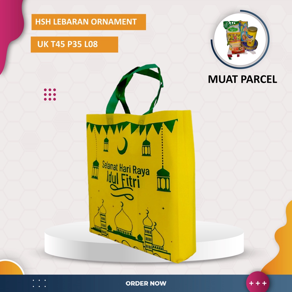 

Tas Spunbond Lebaran Idul Fitri Goodie Bag Idul Fitri Lebaran Tas Hari Raya Idul Fitri Lebaran Ornament 45x35x8