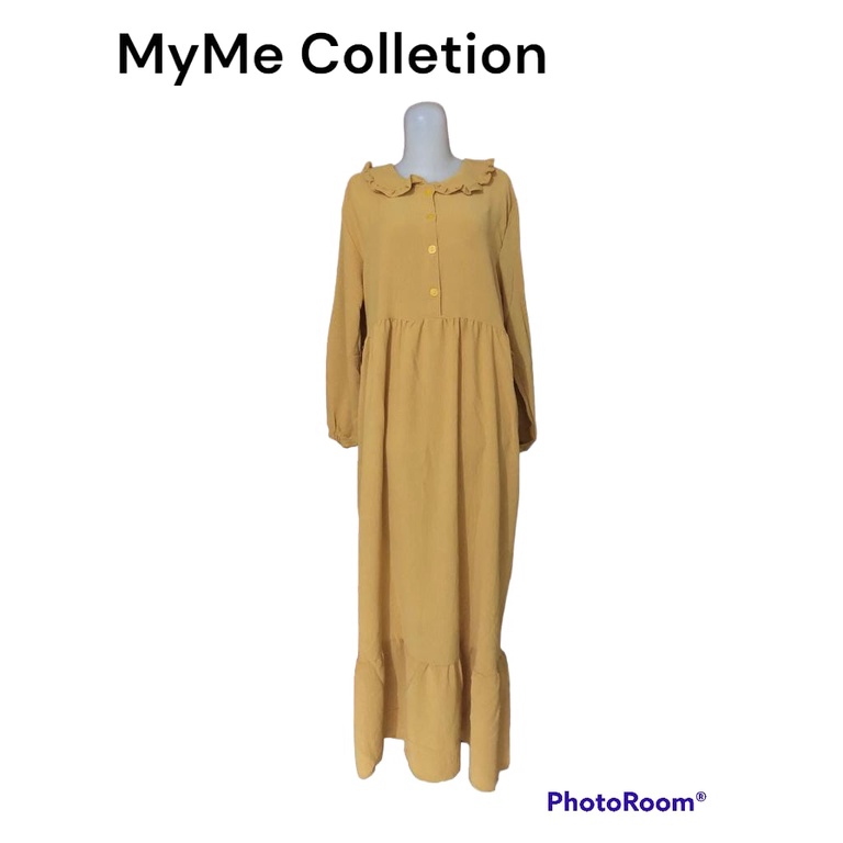 GAMIS CRINKLE RENDA KERAH