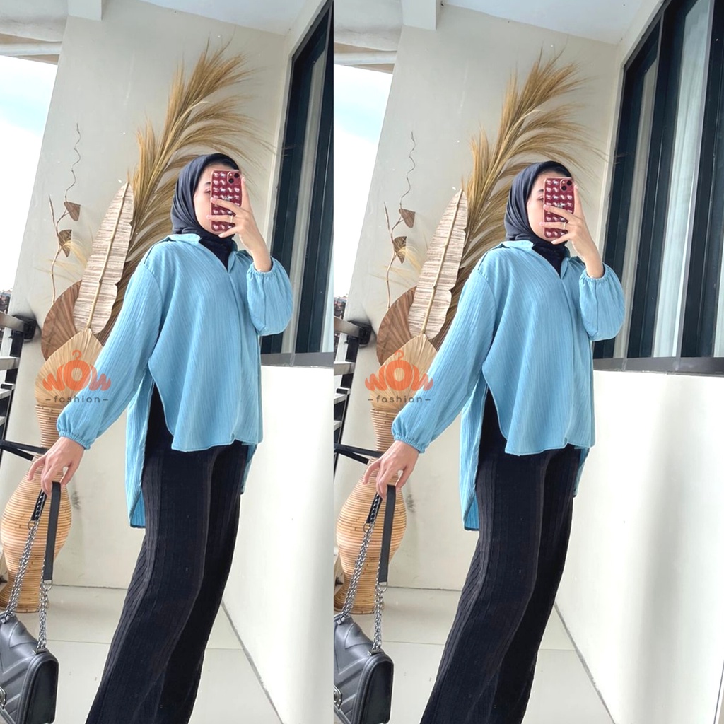 WOW-DR DARRA  LADY CRUSH/BLOUSE VIRAL // BLOUSE WANITA KEKINIAN //BAHAN LADYCRUSH // ATASAN WANITA // ATASAN WANITA KEKINIAN //