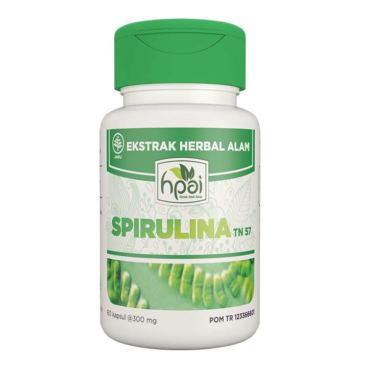 SPIRULINA HNI HPAI ORIGINAL 100 % HALAL NETWORK INTERNATIONAL SPIRULINA ORIGINAL HNI